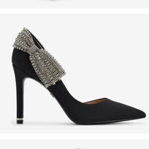 NEW TED BAKER Vandi Half d'Orsay Pointed Toe Pump for Women in black 725 5j3
